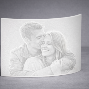 Lithophane curved