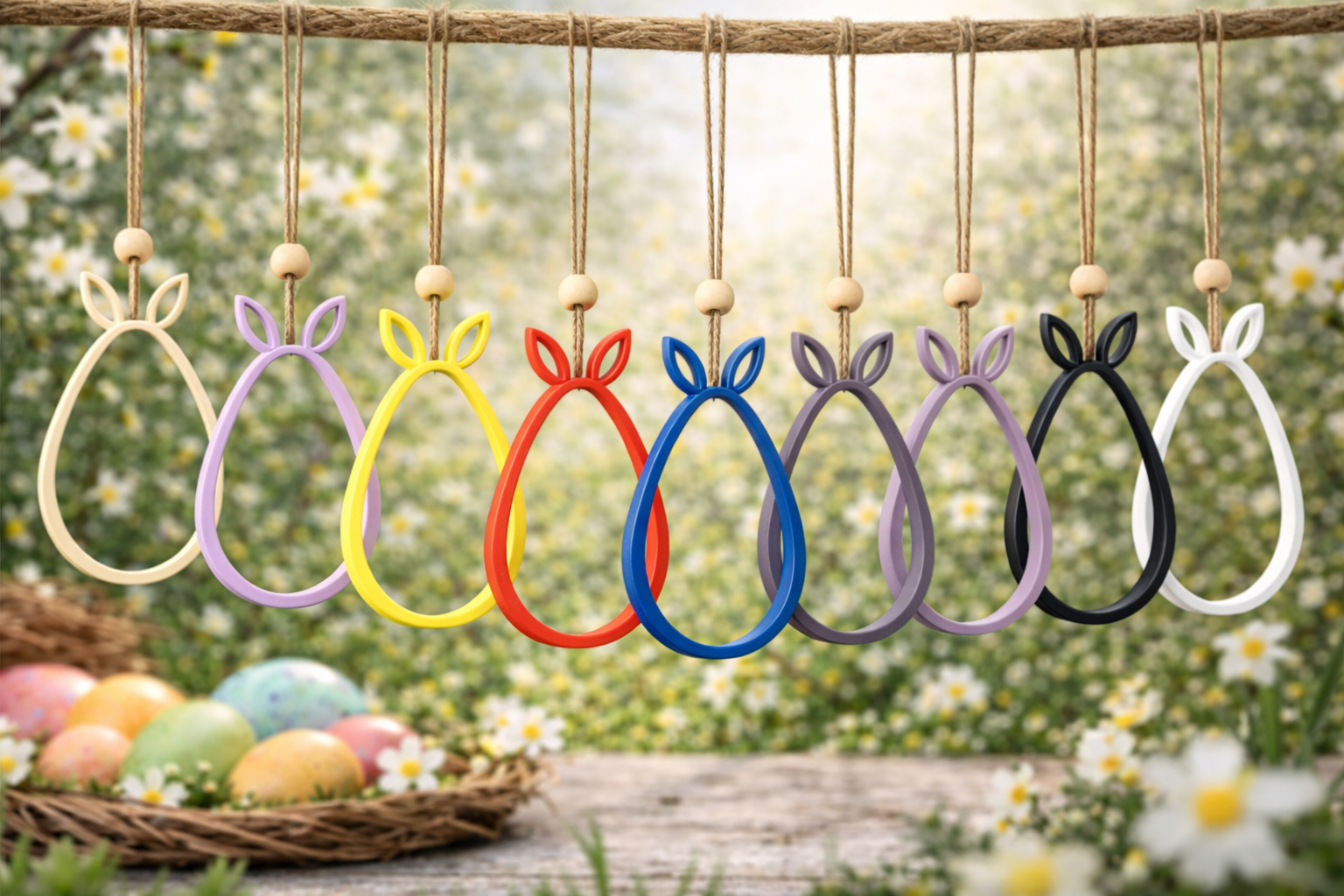 Osteranhänger in Ei-Form