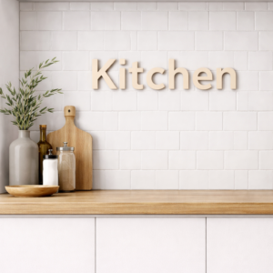 Personalisierte 3D-Buchstaben zum Aufkleben