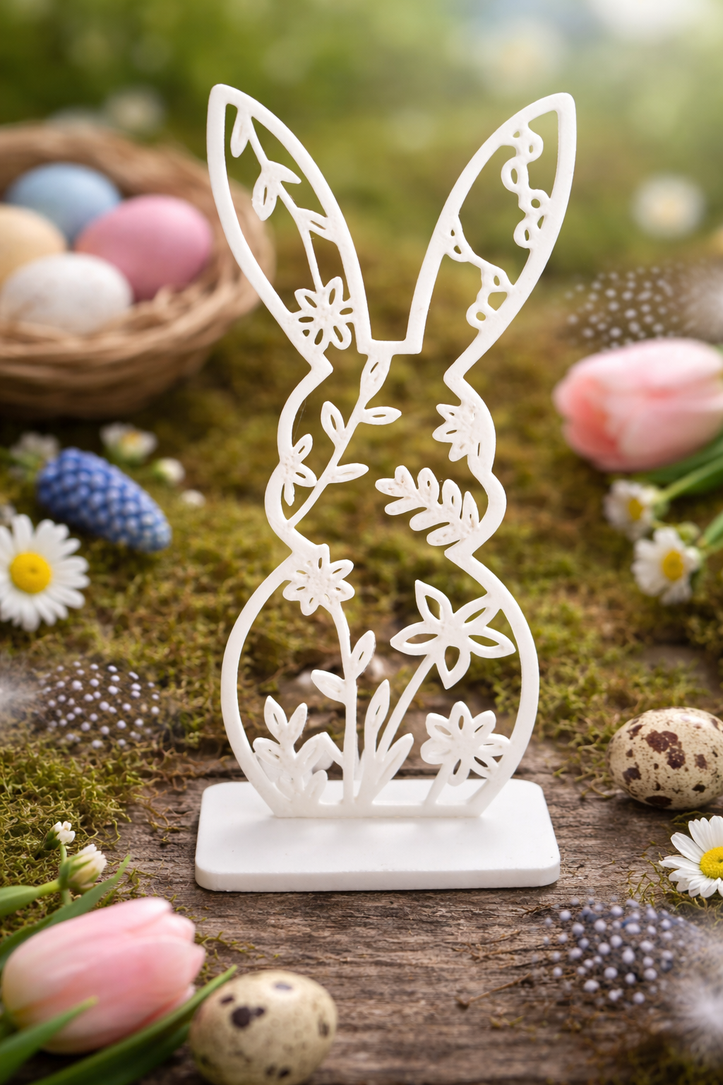 Blütenhase mit Standfuß